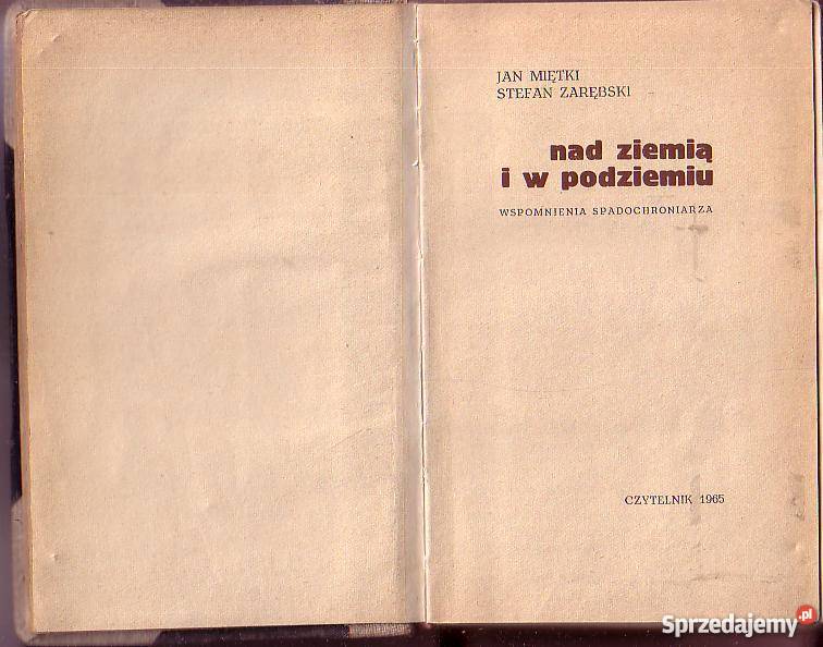 9894 ZIEMIĄ I W PODZIEMIU WSPOMNIENIA Czyrna sprzedam