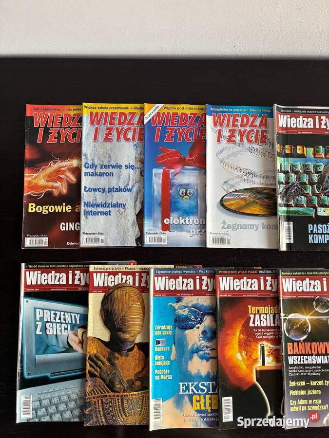 Czasopismo Wiedza i Życie numery z lat 2001 2002 sprzedam