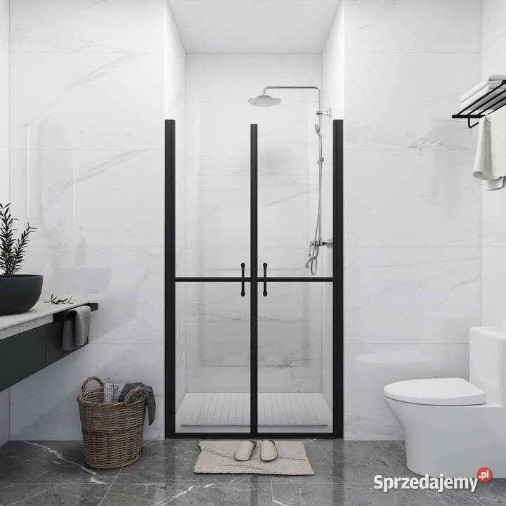 vidaXL Drzwi prysznicowe przezroczyste