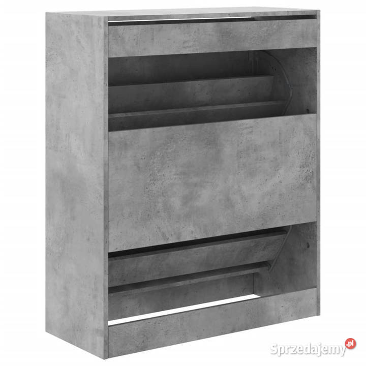 Szafka na buty szarość betonu 80x34x965 WM839969 Warszawa
