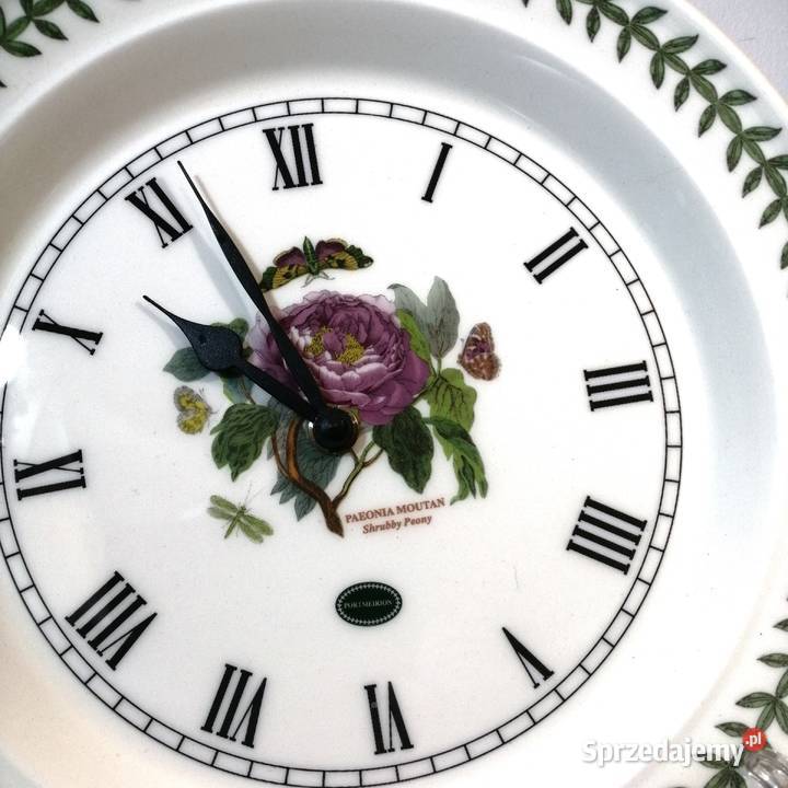 Portmeirion Botanic Garden Zegar ścienny Porcelana i szkło warmińsko-mazurskie Szczytno