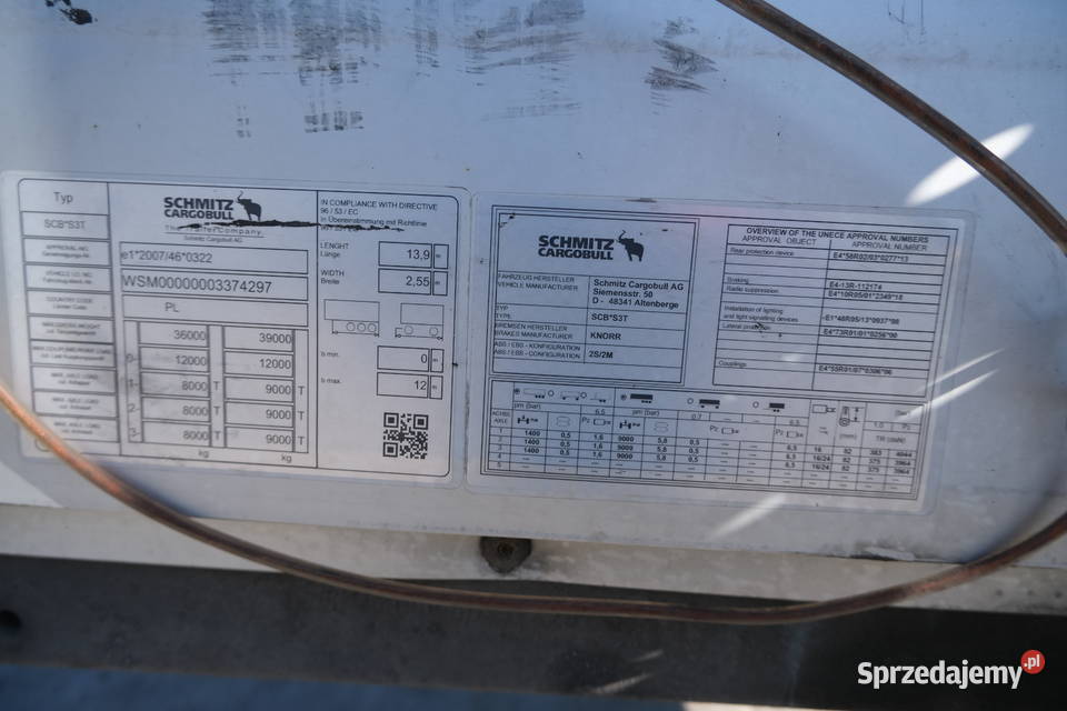 SCHMITZ SCB S3T 2021 Warszawa sprzedam