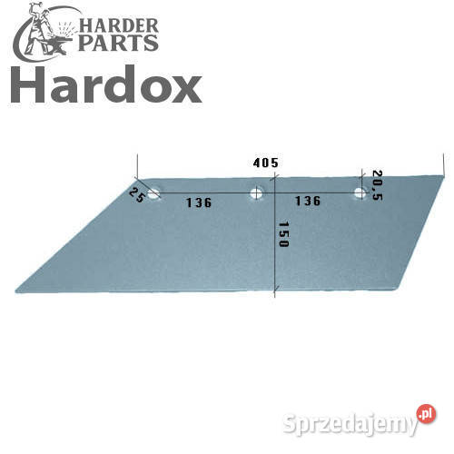 Lemiesz 20 300ha HARDOX 3352135L SB56DL do pługa podlaskie