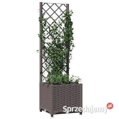 vidaXL Donica ogrodowa z kratką brązowa Warszawa