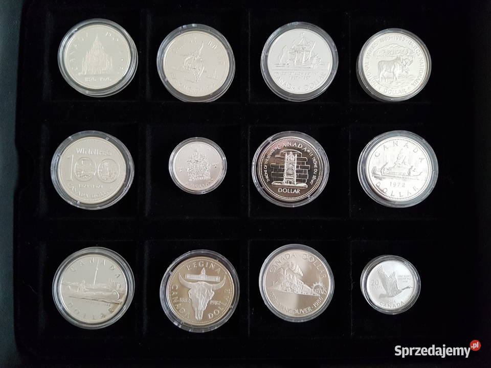 Kolekcja Srebrne Dolary Kanadyjskie z certyfikatami