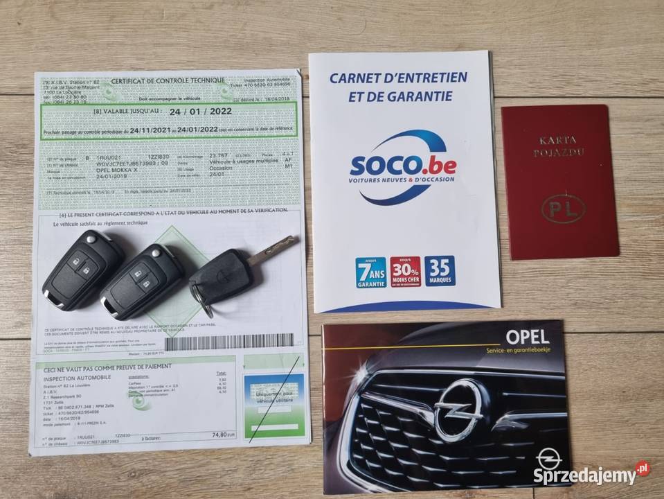 Opel MokkaX 16 benzyna manual startstop autoalarm lubuskie Sulęcin