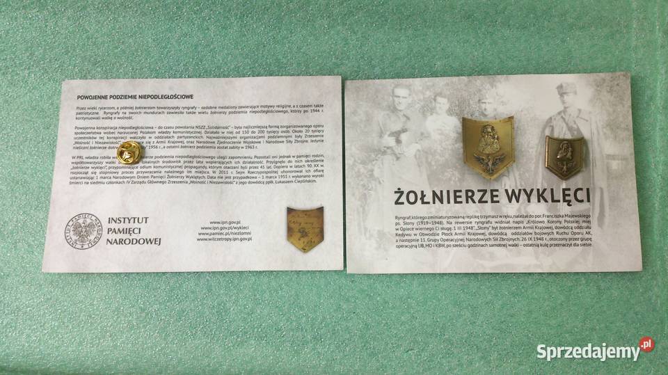 Przypinka Ryngraf Żołnierzy Wyklętych Zielona Góra