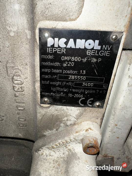 krosno tkackie PICANOL OMNIplus800 4 zamknięcie Wrocław sprzedam