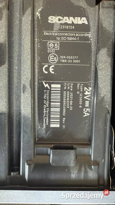 TACHOGAF SCANIA SE5000 STONERIDGE 24V5A używany Bydgoszcz
