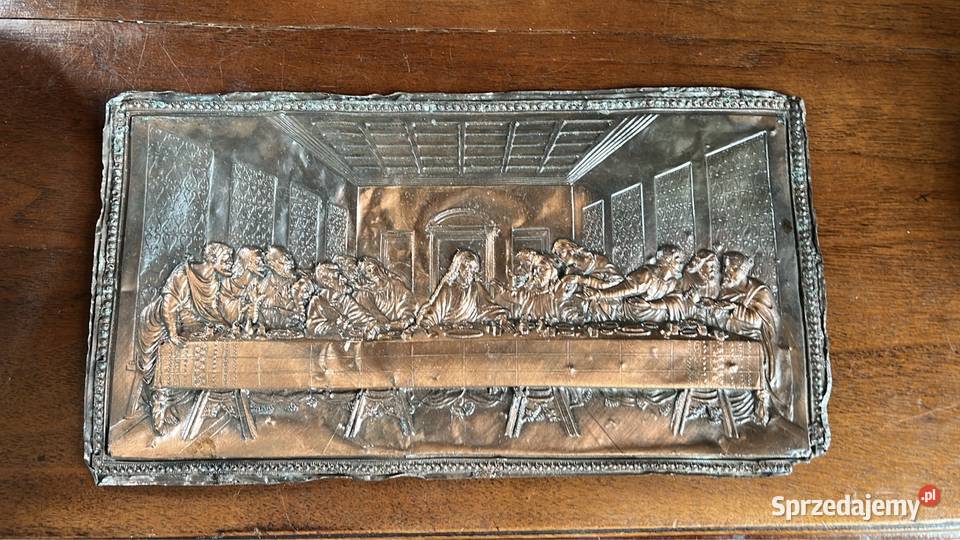 Płytka miedziana miękka Ostatnia Wieczerza Wym