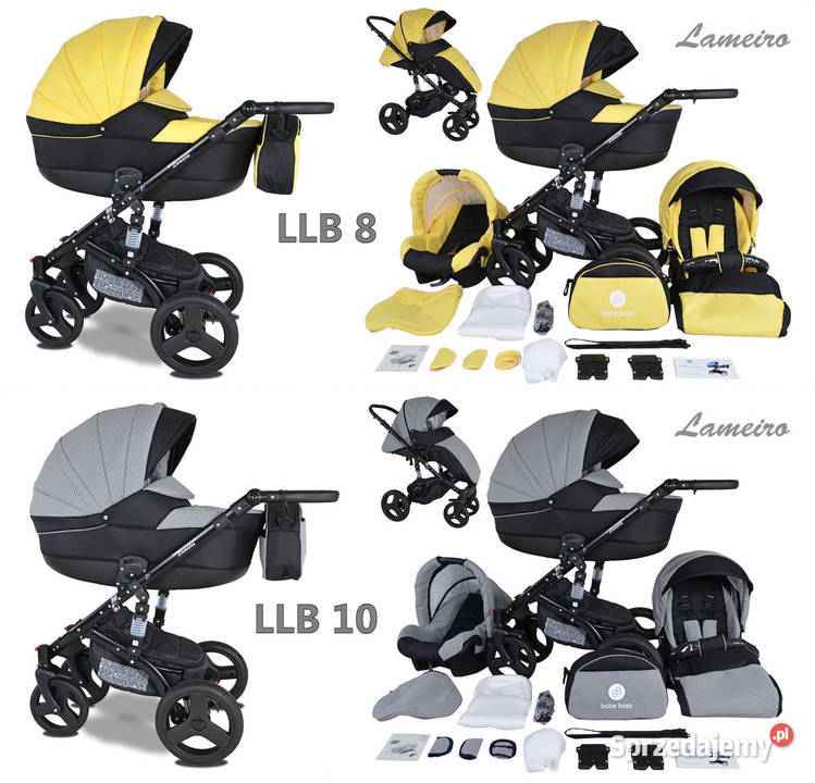 NOWY Wózek Dziecięcy Lameiro 3w1 Wielofunkcyjny Przekładane siedzisko  Kielce