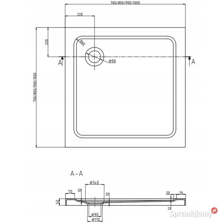 Kabina prysznicowa rozsuwana 70x70 80x80 90x90 Choroszcz sprzedam