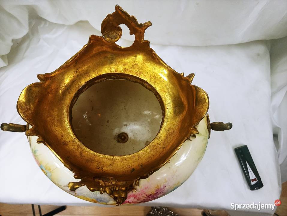 Śliczny wazon Brąz Porcelana Empir 19 w Nowa Sól sprzedam