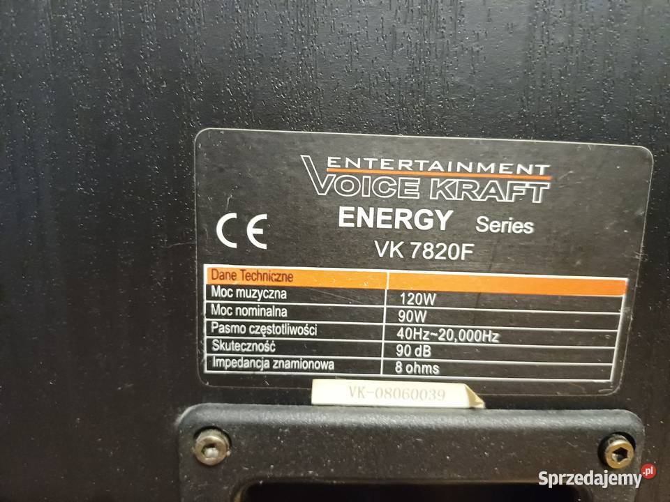 Kolumny Voice Kraft VK 7820F 90120 W