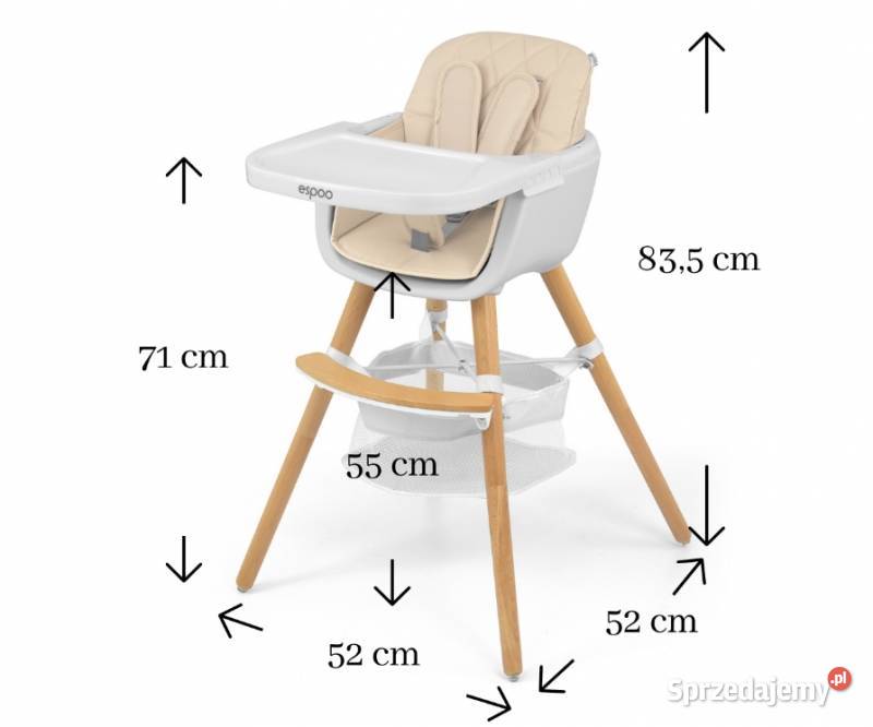 KRZESEŁKO DO KARMIENIA 2W1 ESPOO
