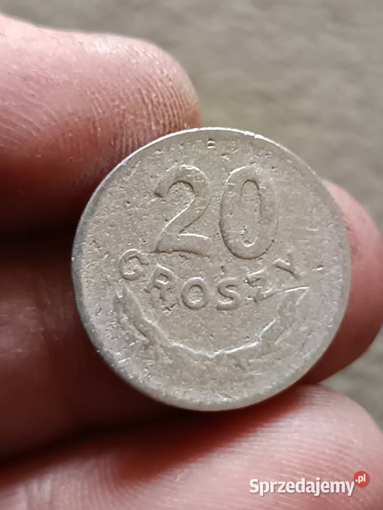 Sprzedam zatarte 20 groszy nie widac daty Chełm sprzedam