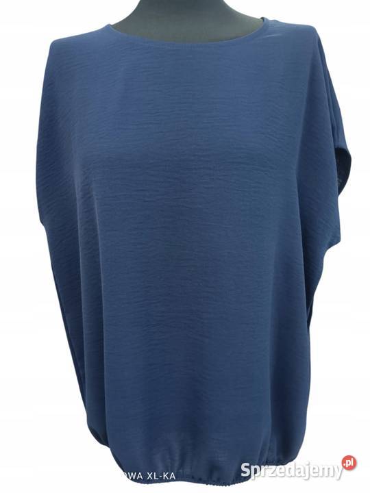 Top bluzka gumka Arigo granatowa 42 biust 104 łódzkie