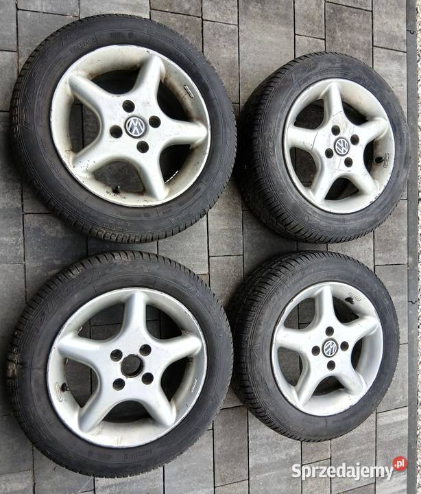 Alufelgi VW 14 6j z oponami Dębica 185 60 14 Samochodowe Bogoria