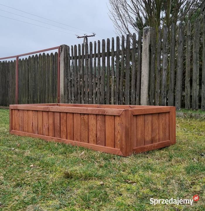 Warzywnik drewniany skrzynia ogrodowa zielnik Kalety