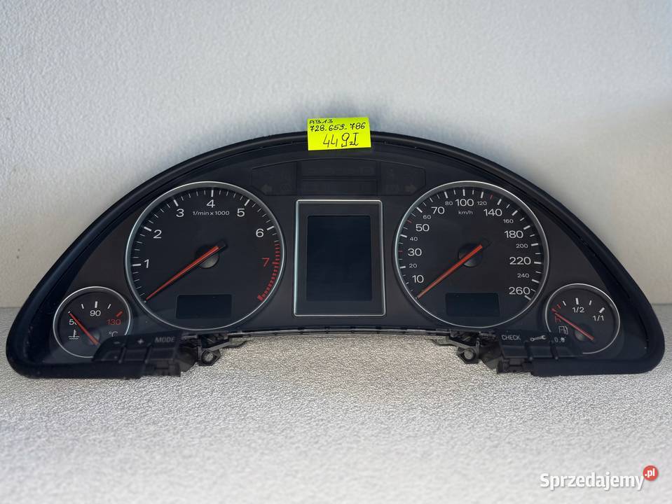 LICZNIKI PRĘDKOŚCIOMIERZ AUDI A4 B6 8E0920900L Rok produkcji 2003 mazowieckie Warszawa sprzedam