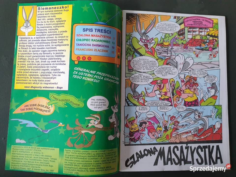 Królik Bugs 21997 komiks z dodatkami Gdynia