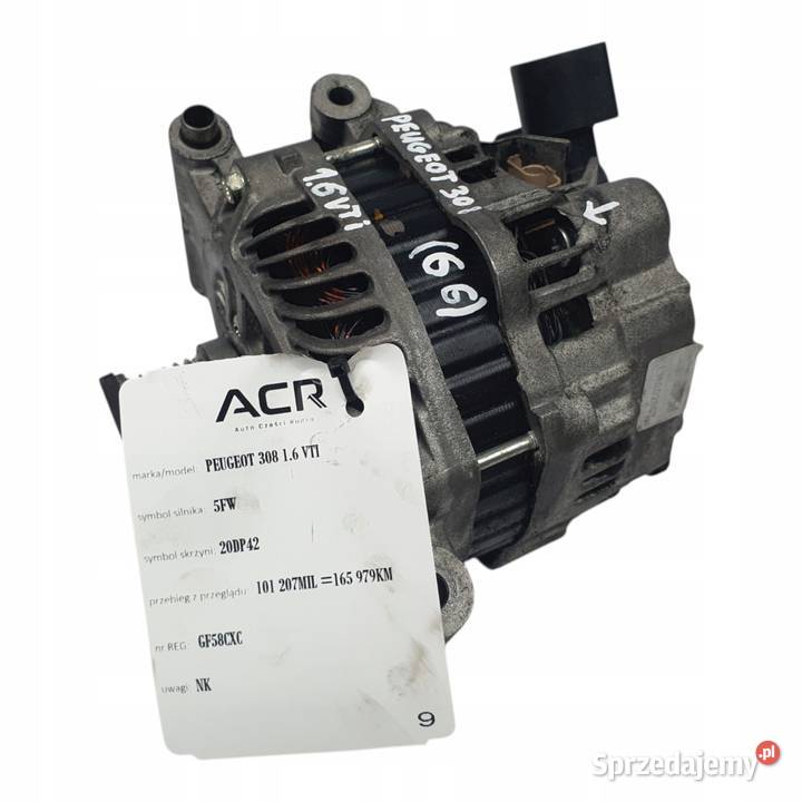 ALTERNATOR Peugeot 308 16 VTI 5FW LRA02967 Chełm