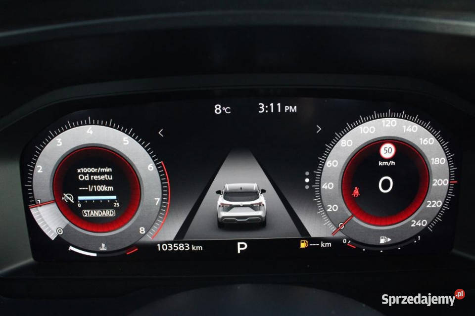 NISSAN Qashqai 2023r Kam360 Panorama Blis Gdańsk