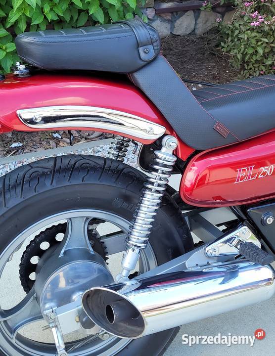 Piękny klasyk Kawasaki EL 250 bordowy mazowieckie Nieporęt
