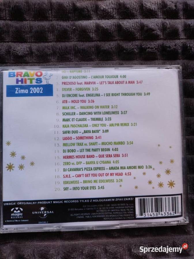 CD Bravo Hits Zima 2002 Magic Records hop bęc dance Kielce sprzedam