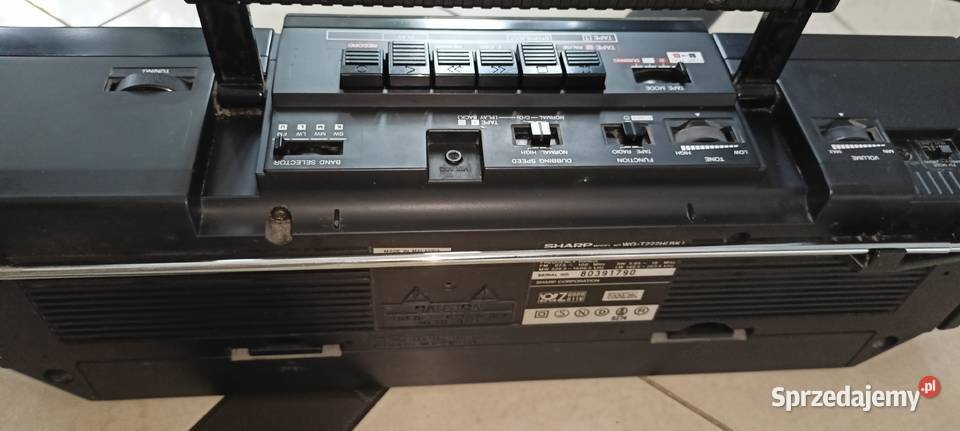 Radiomagnetofon Sharp dwukasetowy Sędziszów