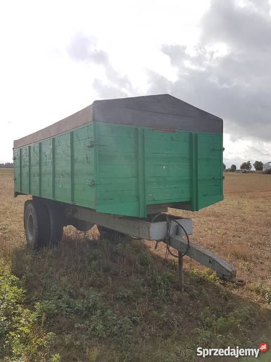 Przyczepa do zboża 8 ton z wywrotem na tył