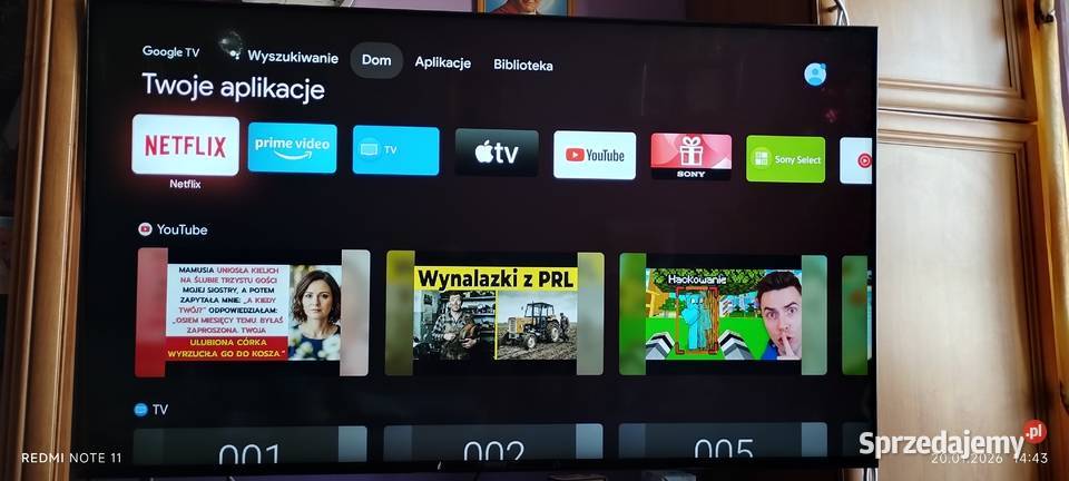 TV SONY NOWY 55 Gliwice sprzedam