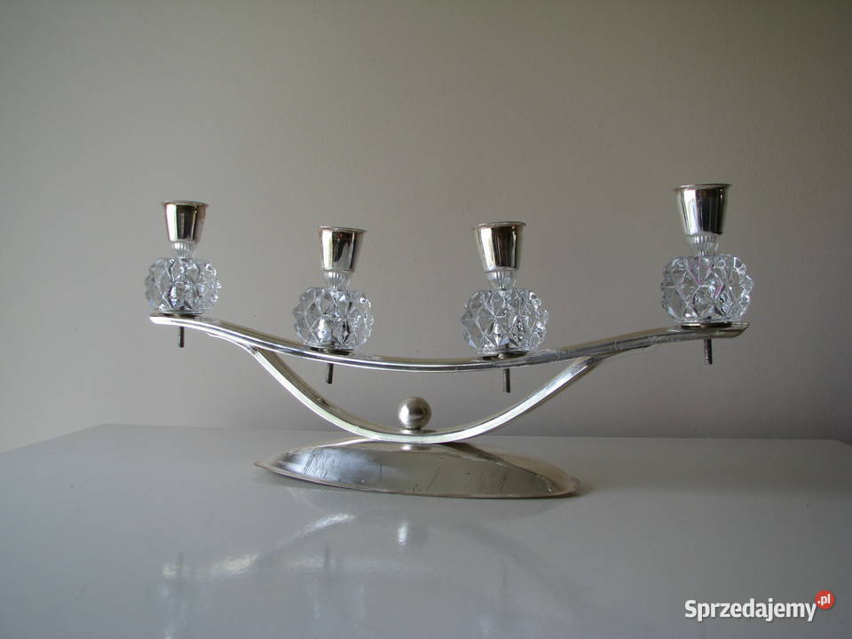 Stary stylowy srebrny świecznik na 4 świece Brzegi sprzedam