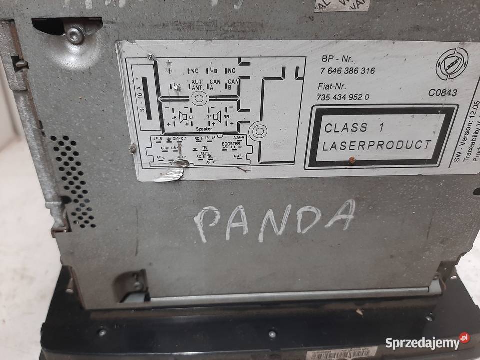Fabryczne radio CD MP3 Fiat Panda łódzkie Ksawerów