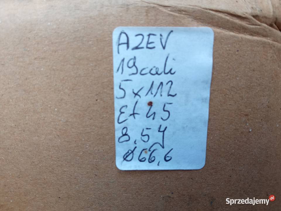 Felgi AZEV 19 5x112 et45 85J Audi Mercedes BMW świętokrzyskie Szczukowskie Górki sprzedam