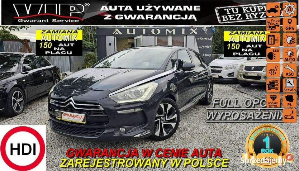 Citroen DS5 SPRZEDANY Automat Skóra NaviMasaże autoalarm Świdnica