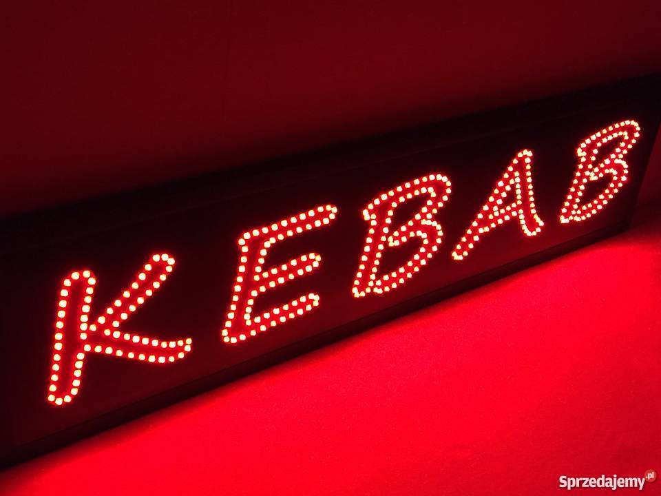 Reklama diodowa KEBAB 120x30 zewnętrzna Biznes i Przemysł Pomiechówek