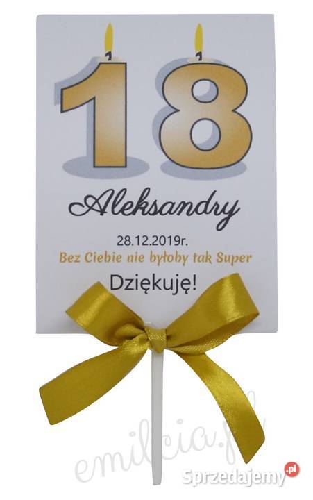 Lizaki Pamiątka Podziękowanie Gości Urodziny Zielona Góra