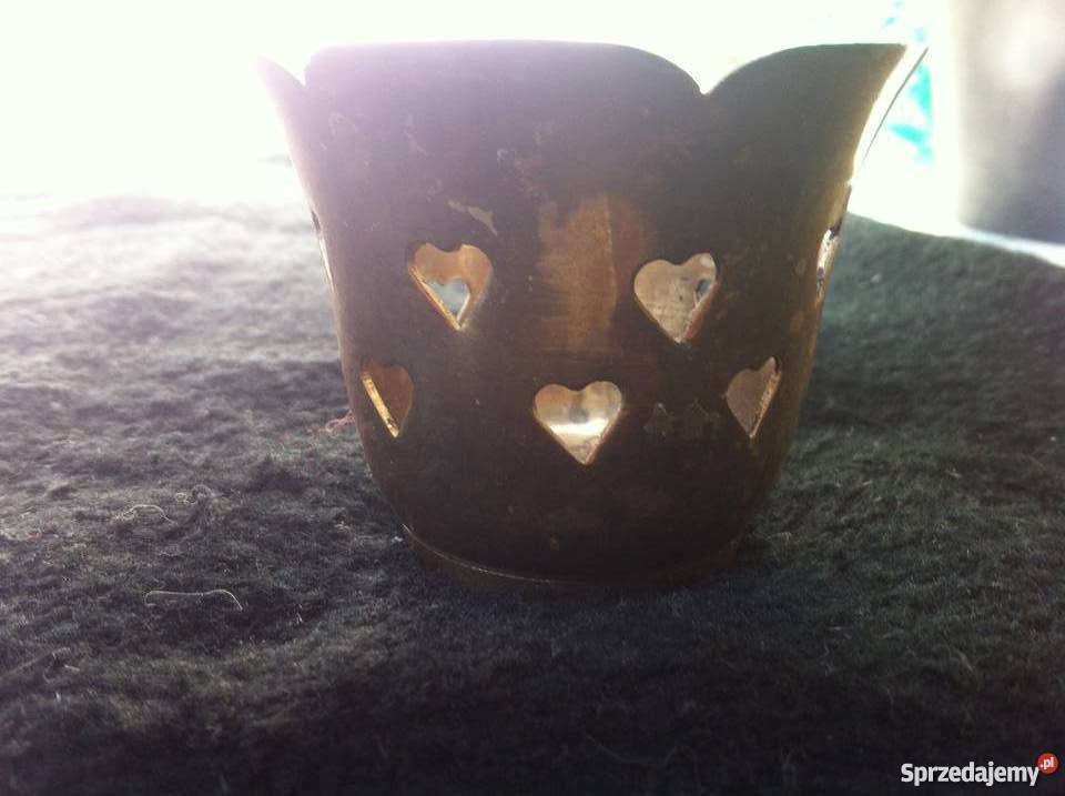 Swiecznik mosiężny przesylka Miłobądz