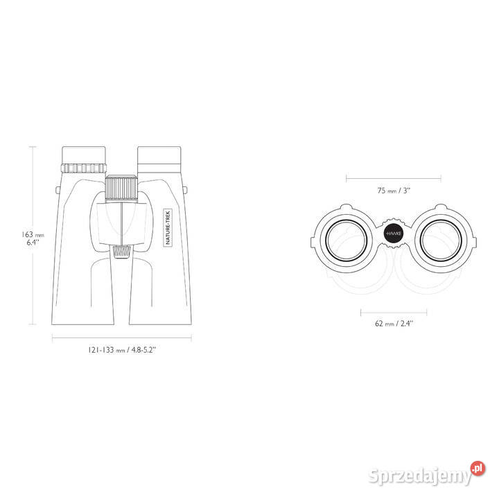 Lornetka Hawke Nature Trek 12x50 zielona Warszawa sprzedam