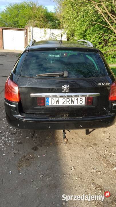 Czarny ksiaże Peugeot 407 hdi r2008 Wrocław sprzedam