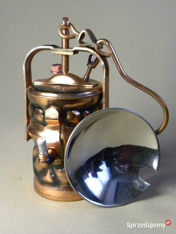 Kolekcjonerska polska lampa górnicza karbidowa