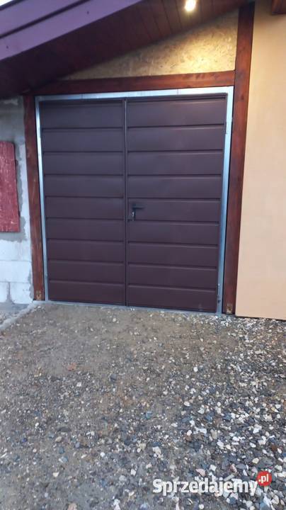 Brama garażowa dwuskrzydłowa stelaż profil nie Bielsk Podlaski
