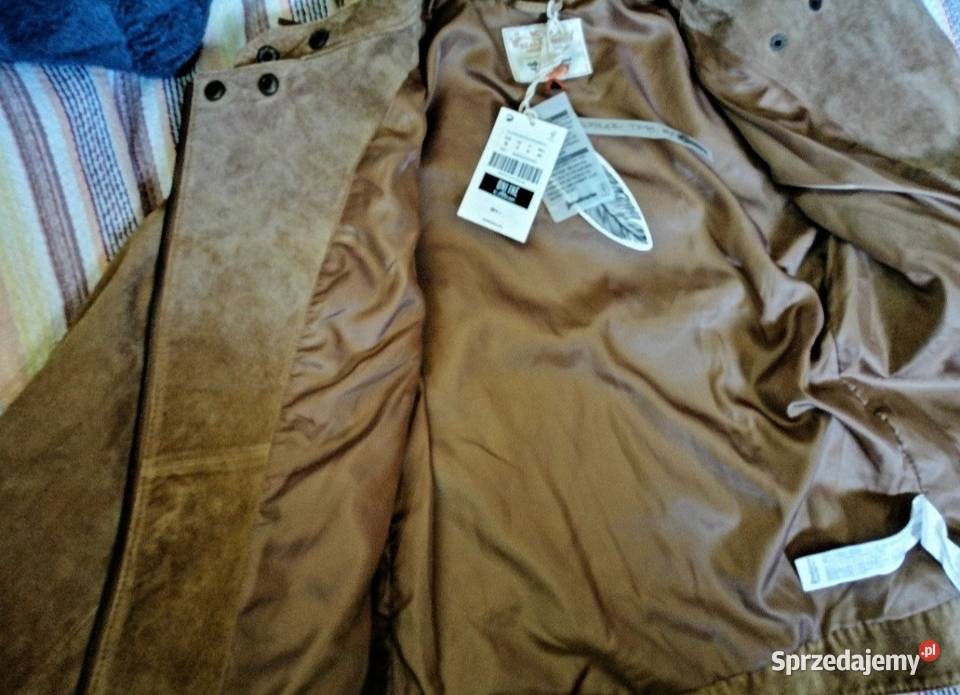 Stradivarius Premium kurtka SKÓRZANA ramoneska Leszno