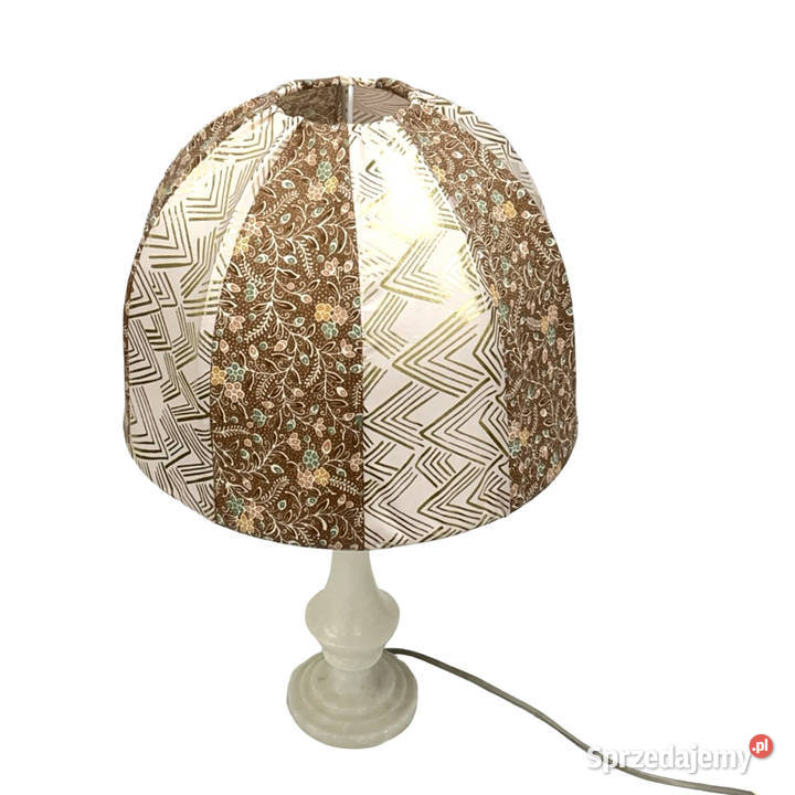 Włoska lampa stołowa vintage alabaster onyks Lampy Warszawa