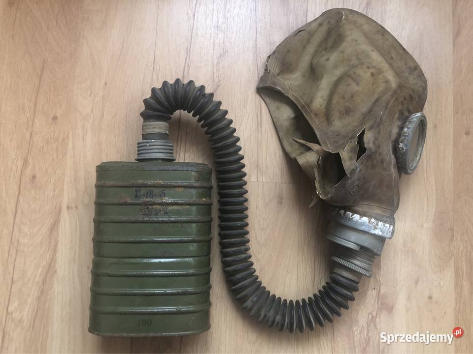 Maska wojskowa przeciwgazowa  z otworem Kołobrzeg