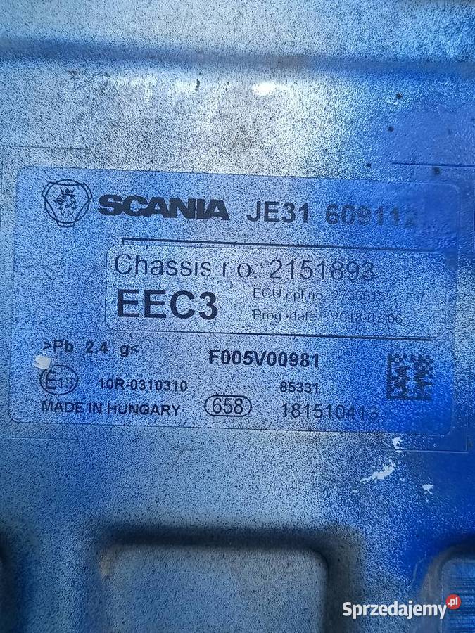 Sterownik AdBlue 2151893 EEC3 Scania Staszów