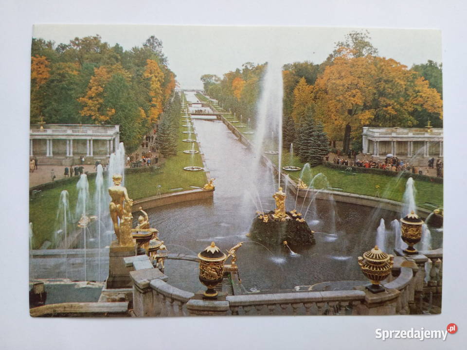 Pocztówka Petrodvorest z USSR z lat 80tych XX w śląskie Dąbrowa Górnicza