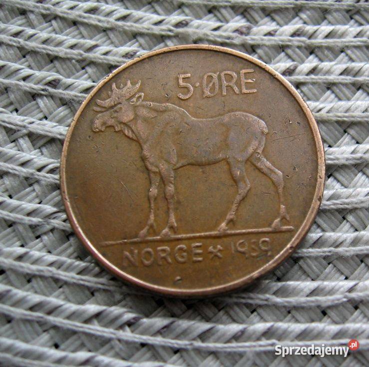 Norwegia 5 Ore 1959r Kalisz
