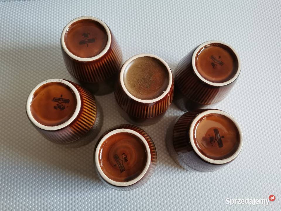 Stare kubki Zośka 6 sztuk porcelit Mirostowice śląskie Katowice sprzedam